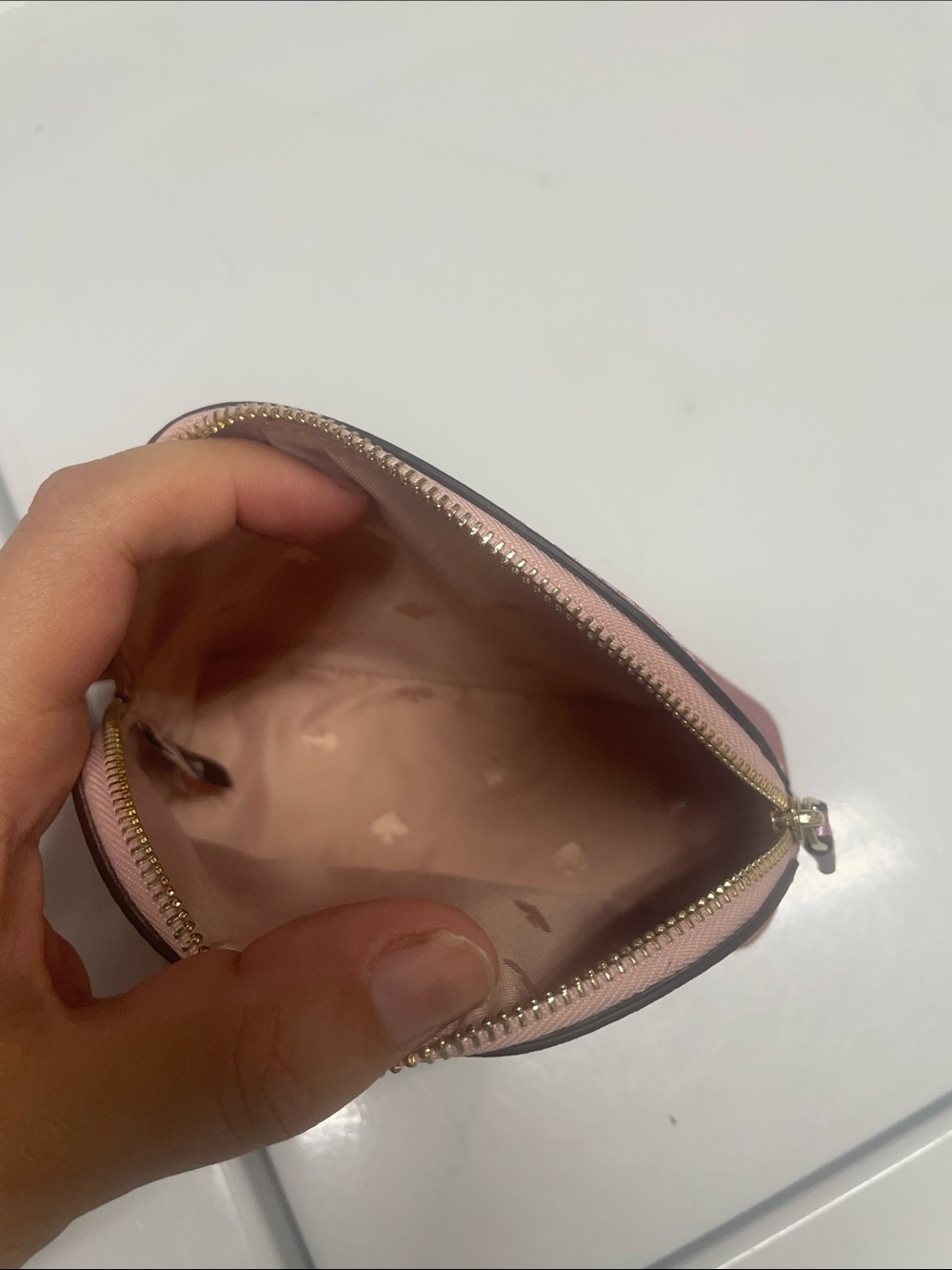 kate spade Pink Glitter Dome Cosmetic Pouch - Picture 4 of 5